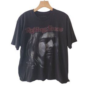 Rare Kurt Cobain Rolling Stone Cover Memorial T-Shirt Vtg Nirvana Black Large